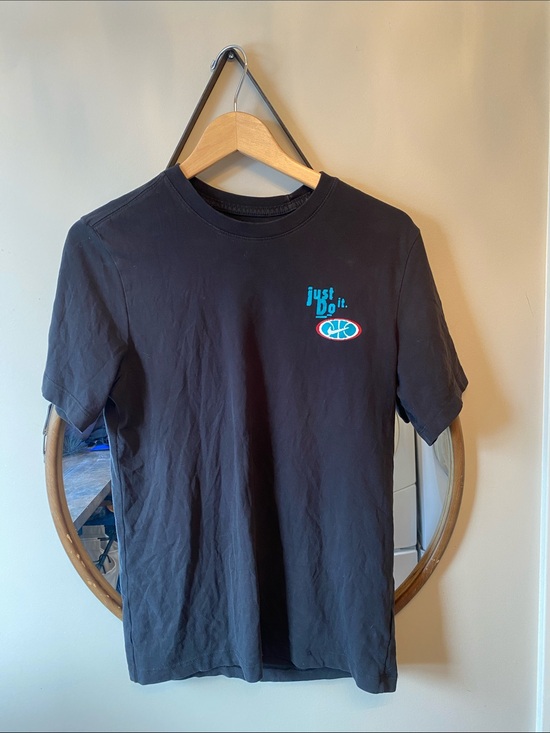 Nike Other - Nike Black Short Sleeve Tee with Teal and Red Logo size small men’s